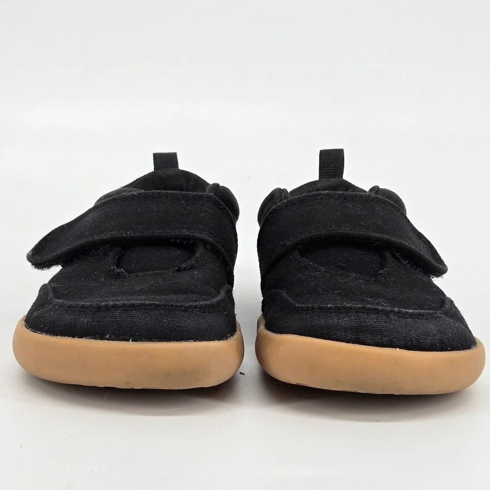Splay Explore 2.0 Shale Kids Barefoot Shoes Black Canvas Gum Sole C8 EUR 24